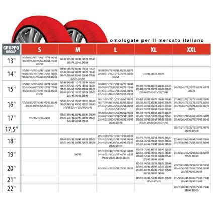 CALZE DA NEVE OMOLOGATE TAGLIA XL RINFORZATE